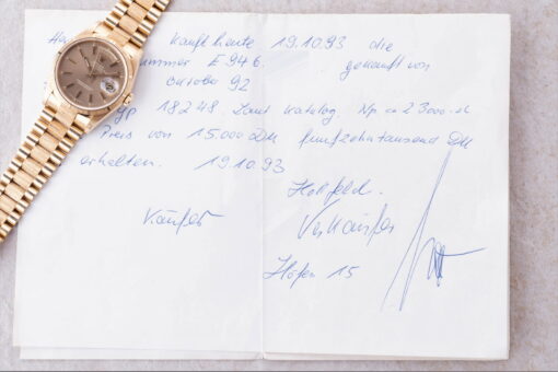 18248 Day-Date (Borke / bark / unpolished / full set / LC 100) – Bild 5