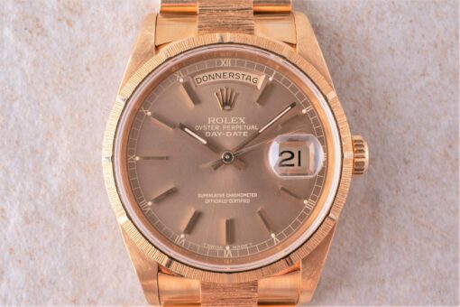 18248 Day-Date (Borke / bark / unpolished / full set / LC 100) – Bild 7