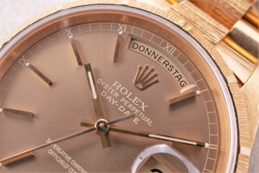 18248 Day-Date (Borke / bark / unpolished / full set / LC 100) – Bild 8