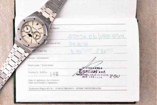 25594ST Royal Oak Day-Date Moon aka OWL (cream dial / full set) – Bild 3
