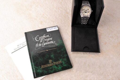 25594ST Royal Oak Day-Date Moon aka OWL (cream dial / full set) – Bild 4