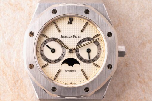25594ST Royal Oak Day-Date Moon aka OWL (cream dial / full set) – Bild 5