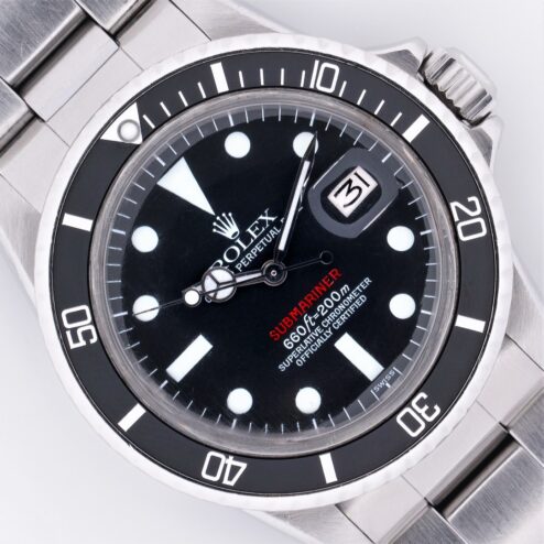1680 Red Submariner Date (MKVII service dial / Superluminova)