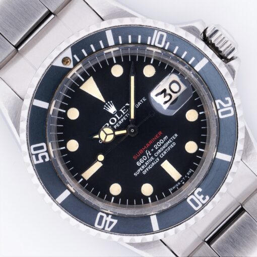 1680 Red Submariner Date (unpolished / MKV dial / top patina)