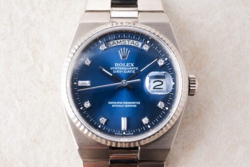 19019 Day-Date Oysterquartz (service papers /blue diamond sunray) – Bild 3