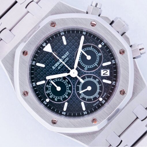 26300ST Royal Oak Chrongraph (rare dark blue dial / top condition / full set)