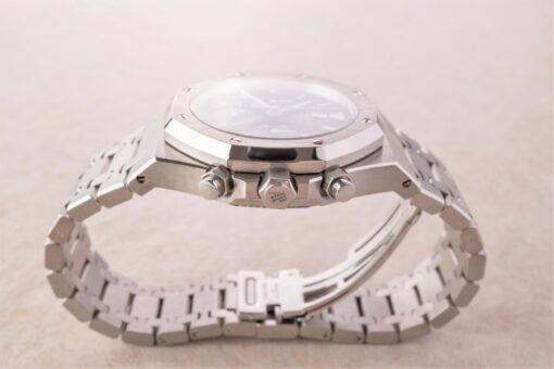 26300ST Royal Oak Chrongraph (rare dark blue dial / top condition / full set) – Bild 9
