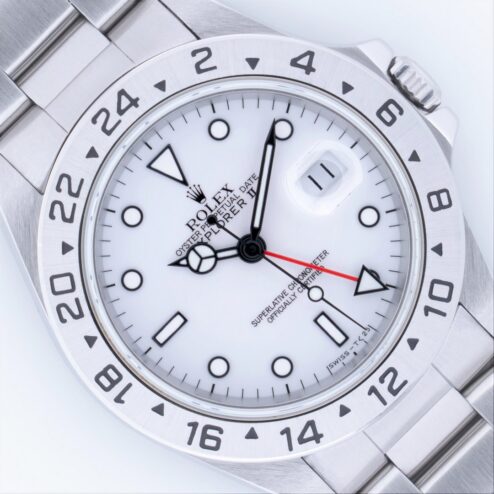 16570 Explorer II (super rare PORCELAIN dial / 1991 / full set)