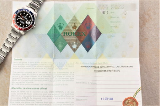 16710 GMT-Master II (rectangular dial / 2006 z serial / full set) – Bild 5