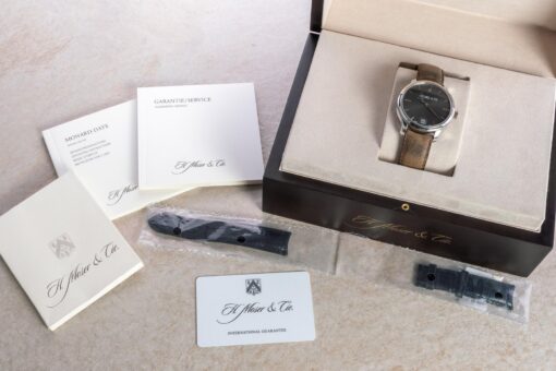 Platinum Moser & Cie Big Date (full set / grey dial) – Bild 6