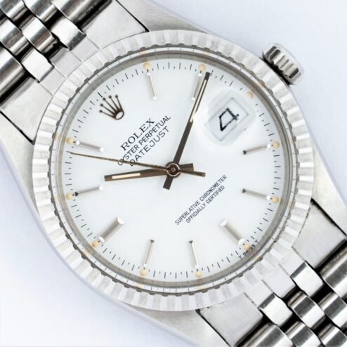 16030 DateJust (super rare white dial / unpolished / full set)