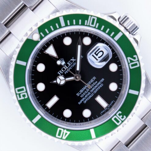 16610LV Submariner Kermit (NEW / stickered / V serial / rehaut / full set)