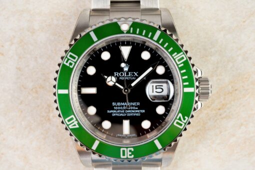 16610LV Submariner Kermit (NEW / stickered / V serial / rehaut / full set) – Bild 2