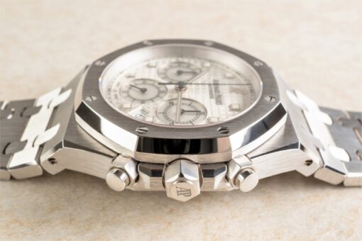 25960BC Royal Oak Chronograph (the white gold Kasparov / german full set / perfect condition) – Bild 10