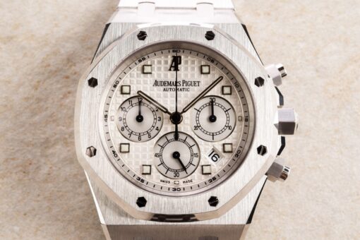 25960BC Royal Oak Chronograph (the white gold Kasparov / german full set / perfect condition) – Bild 2