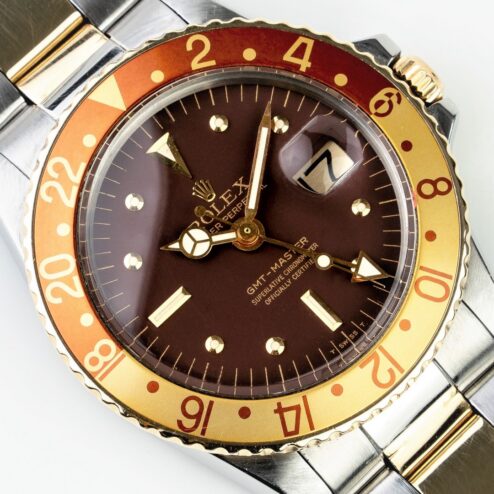 1675 GMT-Master (tiger eye two tone / 1972 / rare folded bracelet)