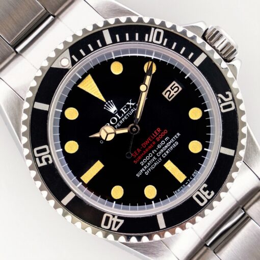 1665 Double Red Sea Dweller (MK III / crazy waffle patina / LC 100 full set)