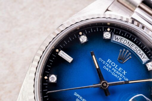 18039 Day-Date (rare blue vignette degrade dial / fat case version) – Bild 5