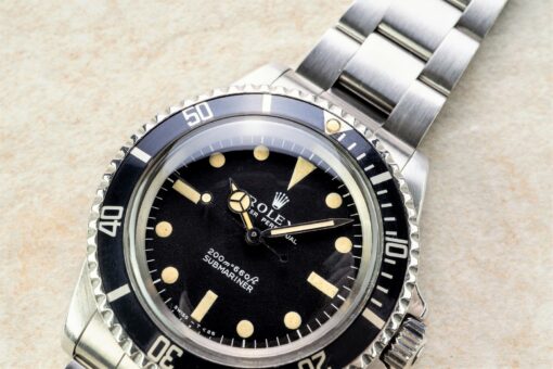 5513 Submariner No Date (1967 / rare zinksulfid dial / MK3 inlay) – Bild 3