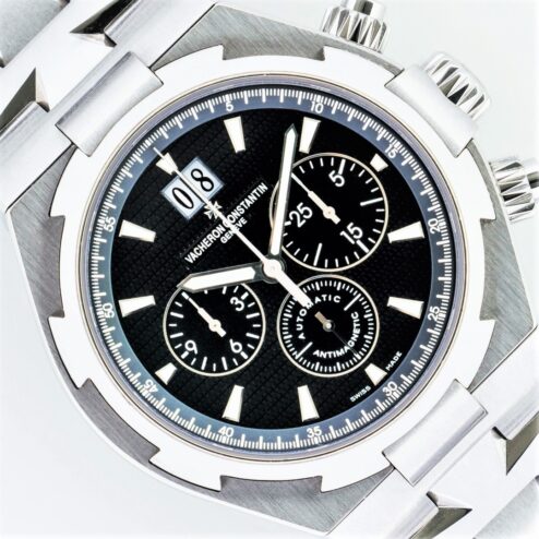 49150/B01A-9097 Overseas Chrongraph (rare black dial)
