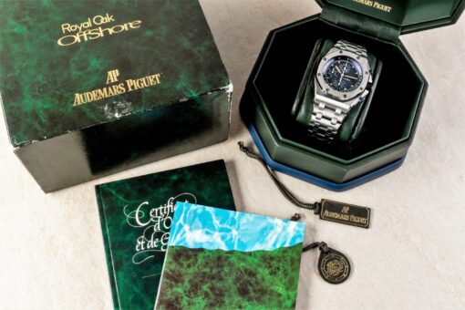 25721ST Royal Oak Offshore (The German BEAST / full set / rare dial and box!!) – Bild 6