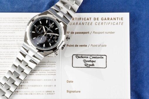 49150 Overseas Chrongraph (rare black dial / NEW unworn / full set) – Bild 3