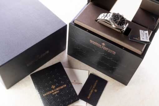 49150 Overseas Chrongraph (rare black dial / NEW unworn / full set) – Bild 5