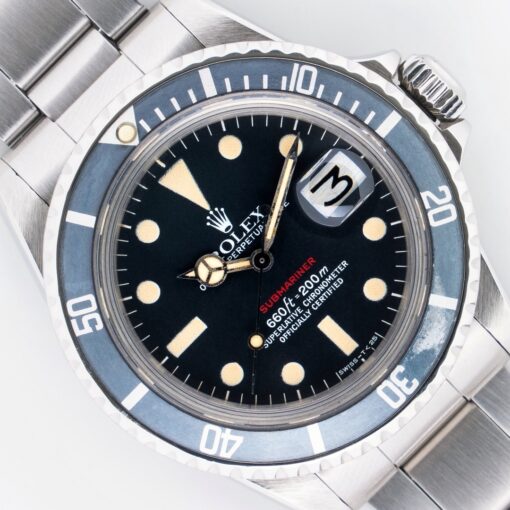 1680 RED Submariner Date (1974 / top patina / MK3 inlay / 9315 inlay)