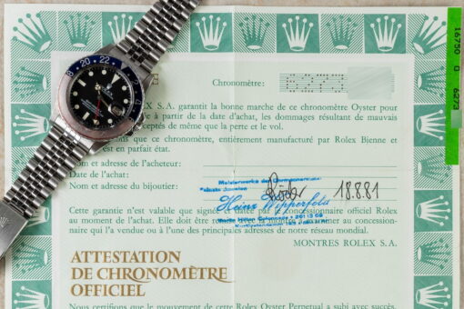 16750 GMT-Master (german full set / MK1 matte dial / jubilee bracelet) – Bild 4