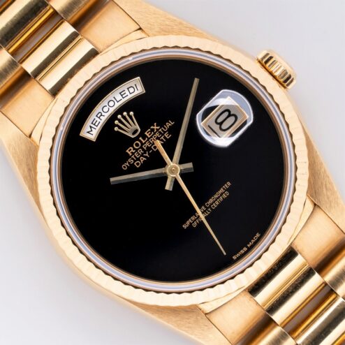 18238 Day-Date (ONYX dial / unpolished / full set / collectors heaven)