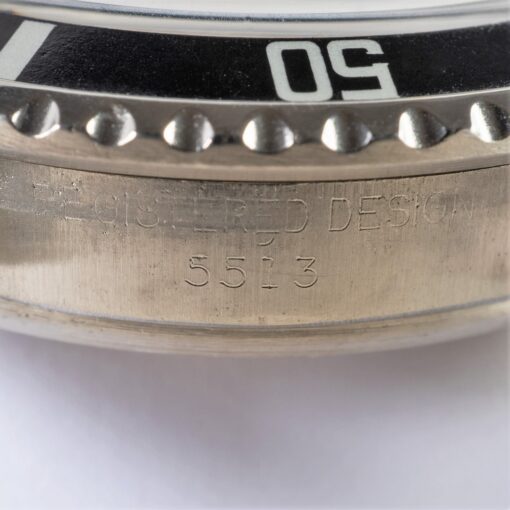 5513 Submariner No Date (1971 / serif dial / top Vintage / service papers) – Bild 11