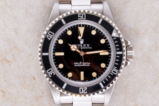 5513 Submariner No Date (1971 / serif dial / top Vintage / service papers) – Bild 2