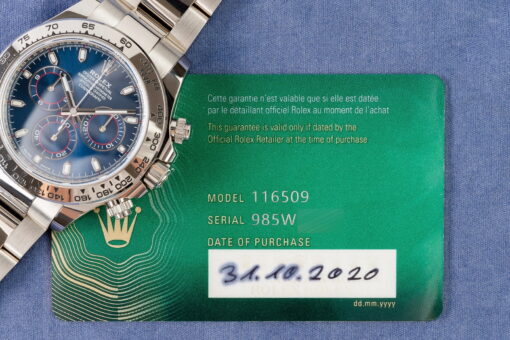 116509 Daytona (blue dial / 2020 / top condition) – Bild 4