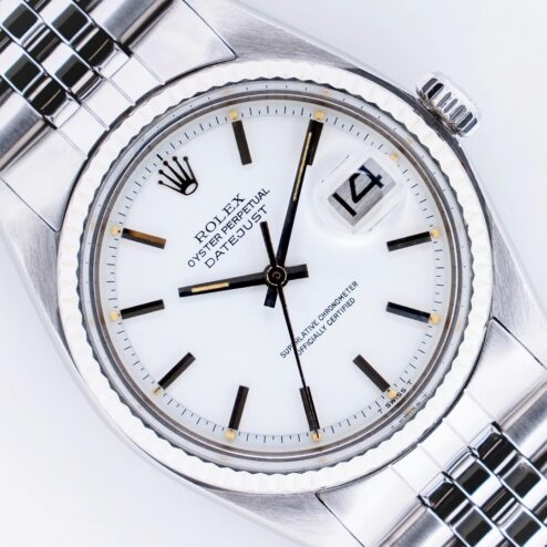 1601 Datejust (rare pie-pan white dial / 62510 jubilee)