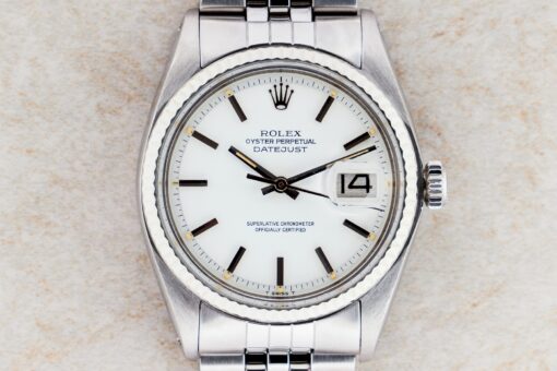 1601 Datejust (rare pie-pan white dial / 62510 jubilee) – Bild 2