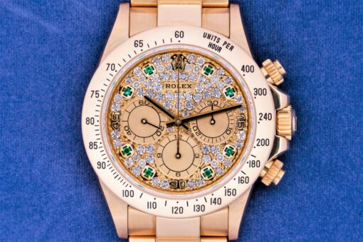 16528 Daytona (super rare emerald pave dial / w serial / LC 100 full set) – Bild 2