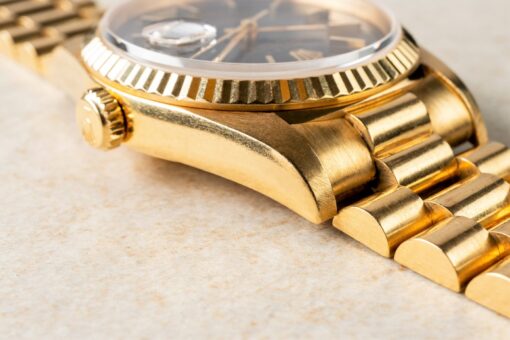 18238 Day-Date (unpolished / black dial / full set / caseback sticker) – Bild 10