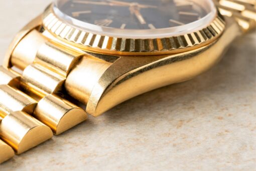 18238 Day-Date (unpolished / black dial / full set / caseback sticker) – Bild 9
