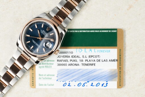 116201 Datejust 36 (top condition / full set / blue sunray) – Bild 5