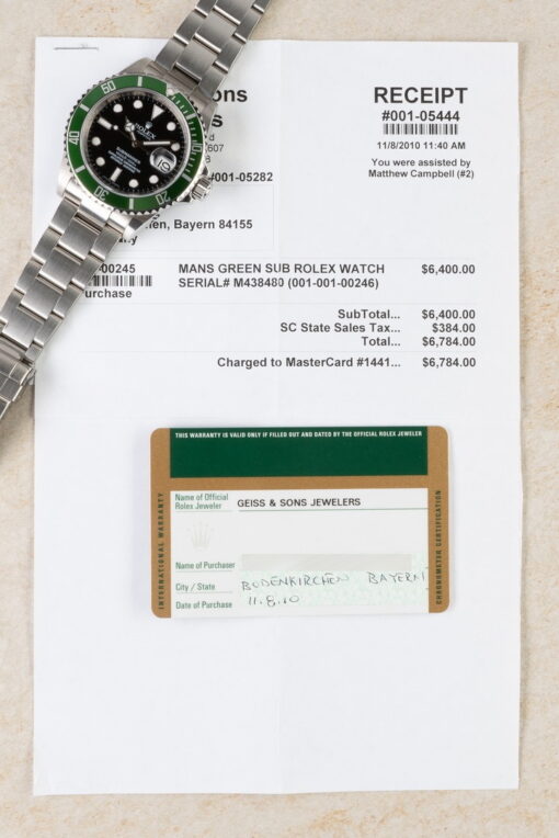 16610LV Submariner Date Kermit (unpolished / rehaut / collectors set) – Bild 3