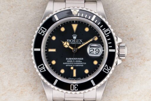 168000 Submariner Date (tripple zero / matte dial / top patina / service papers) – Bild 3