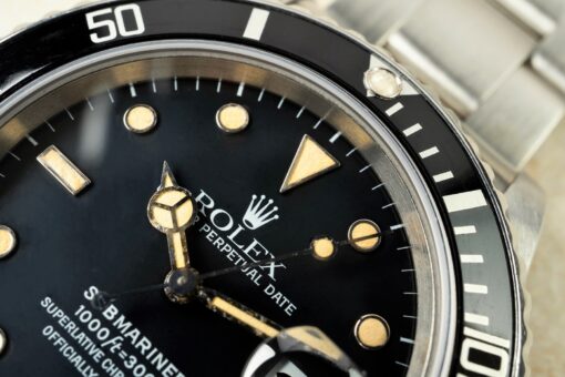 168000 Submariner Date (tripple zero / matte dial / top patina / service papers) – Bild 5
