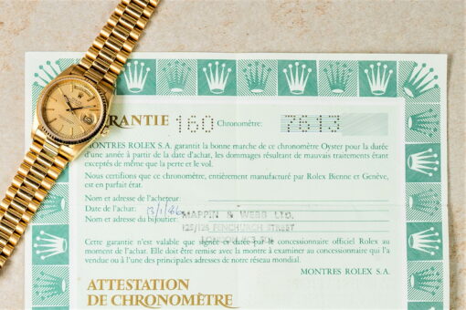 18038 Day-Date (full set / tapestry dial / 1987) – Bild 3