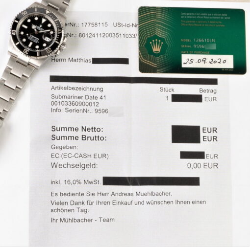 126610LN Submariner Date (2020 / like new / full set Germany) – Bild 2