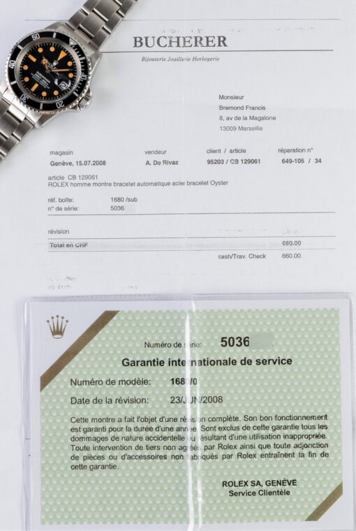 1680 Submariner Date (the crazy pumpkin one / MAXI MK1 / service papers) – Bild 5