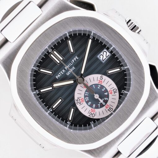 5980/1A-001 Nautilus Chrono (blue dial / full set 2014 GERMAN / 2022 Bucherer service)