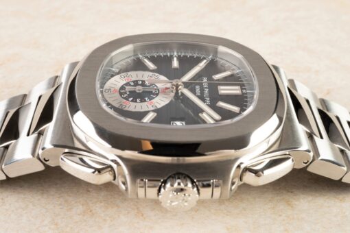 5980/1A-001 Nautilus Chrono (blue dial / full set 2014 GERMAN / 2022 Bucherer service) – Bild 8
