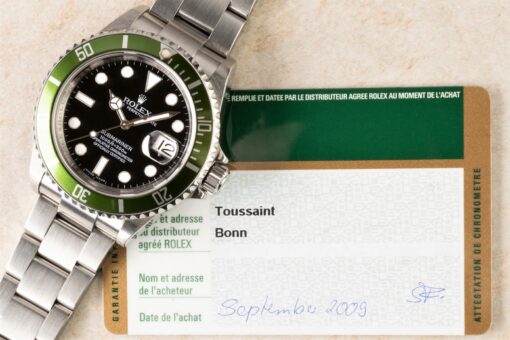 16610LV Submariner Date Kermit (LC 100 / unpolished / lime green) – Bild 4