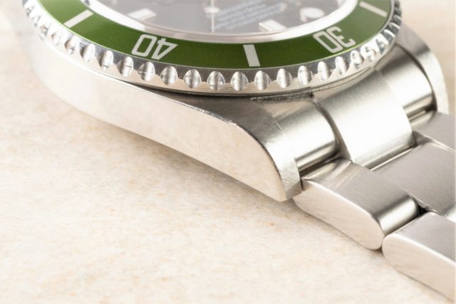 16610LV Submariner Date Kermit (LC 100 / unpolished / lime green) – Bild 6