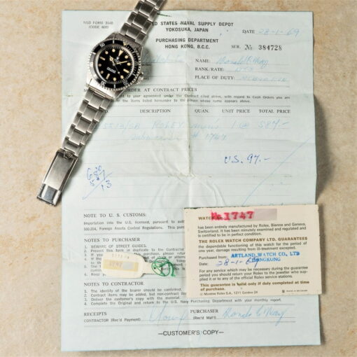 5513 Submariner (the crazy military set / meters first / top patina) – Bild 7
